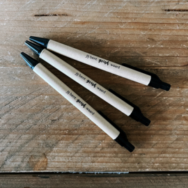 Jij bent goud waard - pen