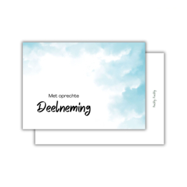 Met oprechte deelneming - kaart