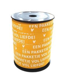 Een pakketje vol liefde - geel - kadolint