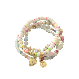 Armbanden set Pastel