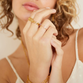 Elegant Bloem | Ring | Goud