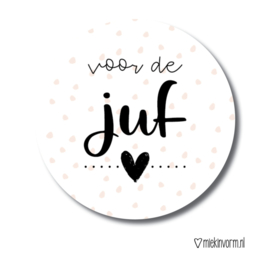 Voor de juf | Stickers | 5 stuks