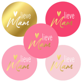 Lieve Mam | Stickers | 10 stuks