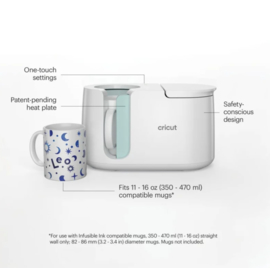 Cricut Mug Press + Gratis 1 Infusible ink Sheets   * SHOWMODEL ZONDER DOOS
