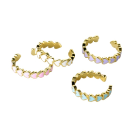 Hartjes Ring Wit