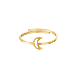 Moon | Ring | Goud