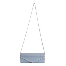 Clutch Glamour Blue-Silver