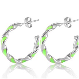 Candy Green Oorbellen