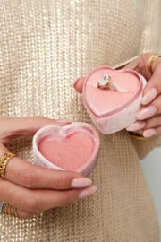 Hart sieraden doosje Lila