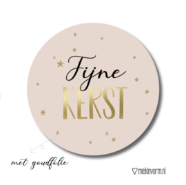 Fijne Kerst | Stickers | 5 Stuks