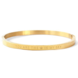 You Are The Star In My Sky | Bangle | Gold
