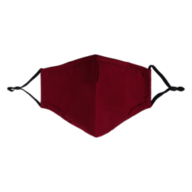 Wasbare | Mondkapje | Bordeaux rood