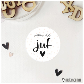 Voor de juf | Stickers | 5 stuks