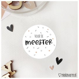 Voor de Meester | Stickers | 5 stuks