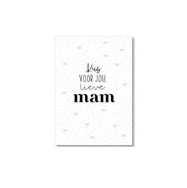 Kus voor jou lieve mam | Ansichtkaart