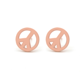 Peace | Studs | Rosé