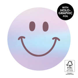 Smiley Holographic Stickers | 10 stuks