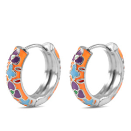 Flower Orange Earrings Creolen