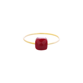 Square | Ring | Red