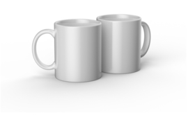 Cricut mug white 350ml (2 stuks)