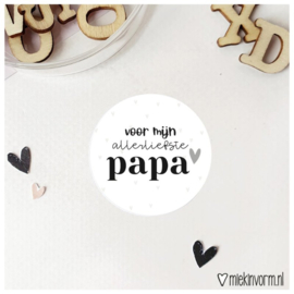 Voor mijn allerliefste papa | Stickers | 5 stuks