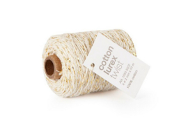 Cotton Cord | Beige-Goud | 3m