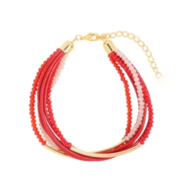 Groovy Sparkle Beads | Bracelet | Red