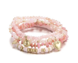 Armbanden set Roze