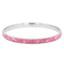 Sparkle | Bangle | Silver-Pink