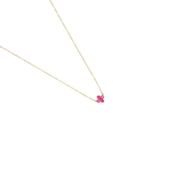 Klaver Roze | Ketting | Goud