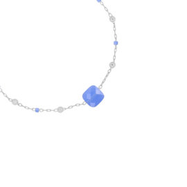 Square Blue | Bracelet | Silver