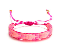 Armband Kraaltjes Roze/Paars