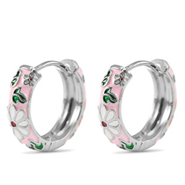 Flower Light Pink Earrings Creolen