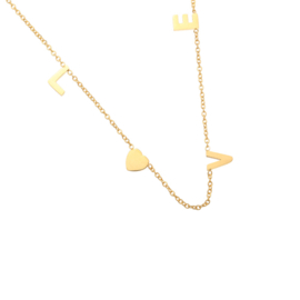 Love | Ketting | Gold