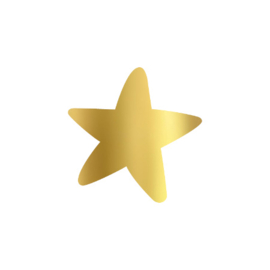 Ster Goud | Stickers | 8 stuks