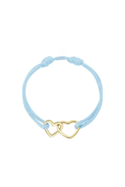 Hart Dubbel Armband Satijn