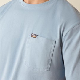 Ariat Rebar Cotton Strong Skull T-Shirt Dusty Blue
