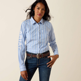 Ariat Team Kirby Stretch Western Shirt Ashleigh Blue Stripe