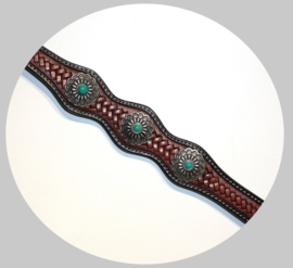 Breastplate Flower Medium with Turquoise