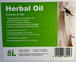 Herbal Oil Herbs 4 Horses 5L