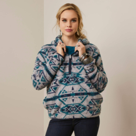 Ariat REAL Berber Pullover Sweatshirt Rocky Mountain Print