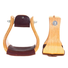 Wooden Buckaroo Stirrups 4"