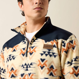 Ariat Fleece Pullover Oxford Tan Arrows