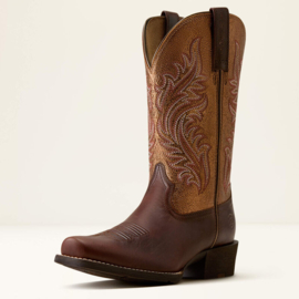 Ariat Round Up Narrow Cutter Toe Espresso Ladies Western Boots