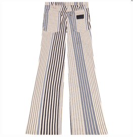 Wrangler Jeans Flare  Multi Blue Stripe - Length 34"