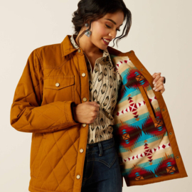 Grizzly Quilted Barn Jacket Chesnut