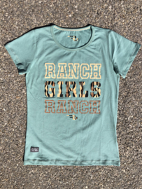 Ranchgirls t-shirt "Ranch" Lindgrün