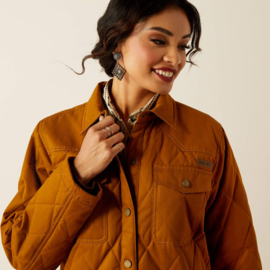 Grizzly Quilted Barn Jacket Chesnut