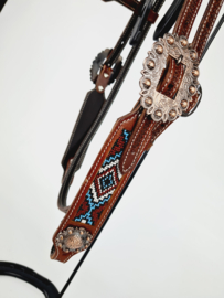 Headstall Browband Aztec Beads