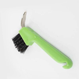 Hoevenkrabber met borstel Lami-cell, kleur groen